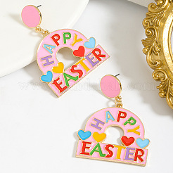 Серьги-гвоздики из цинкового сплава с эмалью&nbsp;FS-WG4F271-01