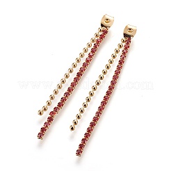 Латунные горлышки для ушей из горного хрусталя&nbsp;LS-KK-F731-07G-B