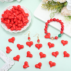 100 шт. Непрозрачные акриловые бусины&nbsp;MACR-PA0001-19