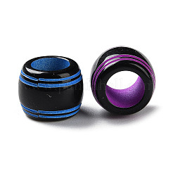 Непрозрачные акриловые европейские бусины с распылением&nbsp;SACR-P031-32B