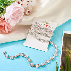 Полукруглые железные цепочки со стразами&nbsp;FIND-TAC0007-17C