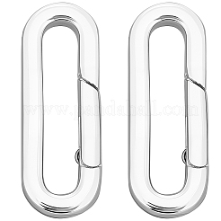 2 шт. 925 кольца-пружинки из стерлингового серебра&nbsp;STER-SC0001-60