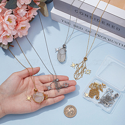 6 шт. 2-х цветная латунная цепочка для изготовления ожерелья в стиле макраме&nbsp;NJEW-PH01562