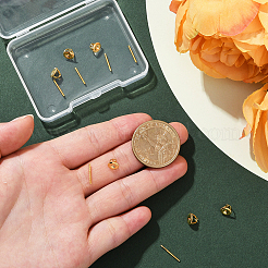 6 комплект из 925 серебряных гаек для ушей со штифтами&nbsp;STER-BBC0008-58G