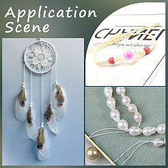 140 м круглый полиэстеровый шнур с китайским узлом&nbsp;WCOR-WH20010-01A