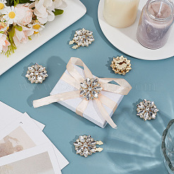 6 шт. запонки из сплава со стразами&nbsp;BUTT-MA0001-12G-01