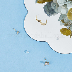 Латунь серьги стержня&nbsp;EJEW-SP0001-03