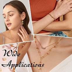 60 шт. долговечные латунные бусины с покрытием&nbsp;KK-ME0002-08