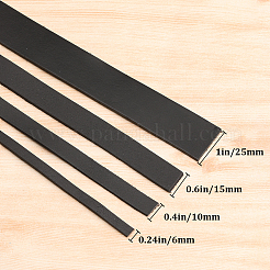 3 шт. плоский кожаный шнур для украшений&nbsp;WL-GF0001-16D-02