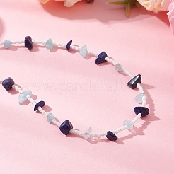 3 шт. Женские ожерелья в 3 стилях с натуральным лазуритом&nbsp;NJEW-JN05603