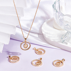 5 шт. Латунные подвески с микропаве&nbsp;ZIRC-BBC0001-84