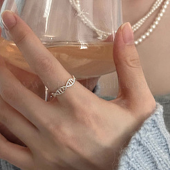 Кольца-манжеты из латуни с ДНК-спиралью для женщин&nbsp;FS-WG0A652-01