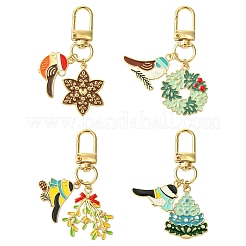 Подвеска с эмалевым сплавом на тему птиц&nbsp;KEYC-YW00153-01