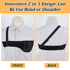 Кобура для пистолета из синтетического каучука и полиэстера на плечо и подмышку&nbsp;AJEW-WH0596-090A