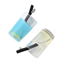 24 шт. 6-х цветные пластиковые подвески в виде напитков&nbsp;CRES-FS0001-27