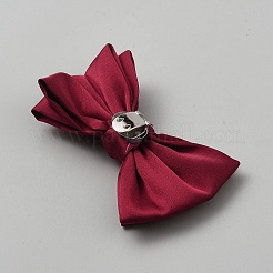 Атласное лицо с бантом и железными пряжками для обуви&nbsp;FIND-WH0366-034P-02