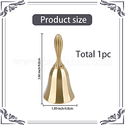 Сплав ручной звонок колокольчик дисплей украшения&nbsp;AJEW-WH20006-346B