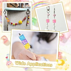 Непрозрачные акриловые бусины с УФ-покрытием&nbsp;JACR-CJC0002-03