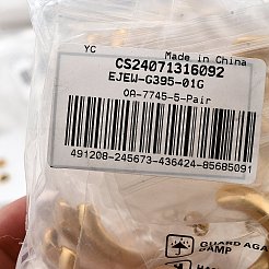 Серьги-гвоздики из нержавеющей стали 304 с ионным покрытием (IP)&nbsp;LS-EJEW-G395-01G