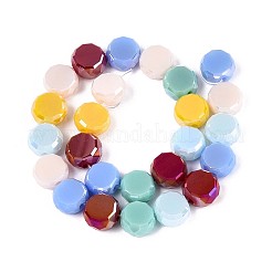 Стеклянные бусины с гальваническим покрытием &nbsp;EGLA-N022-03A-A10