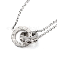 Римские цифры браслеты из нержавеющей стали&nbsp;BJEW-L689-01P