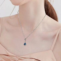 12 шт. 12-х цветные подвески из нержавеющей стали 304 со стразами&nbsp;STAS-BBC0007-19