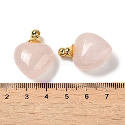 Кулоны для духов из натурального розового кварца&nbsp;G-Z039-03G-02