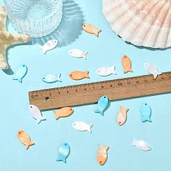 20 шт. подвески из окрашенных натуральных ракушек&nbsp;SHEL-FS0001-16