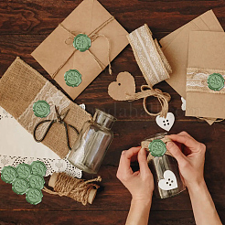 50шт. клейкие восковые наклейки&nbsp;DIY-CA0006-16O