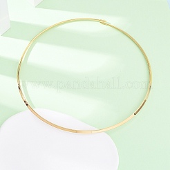 Ожерелье-чокер из нержавеющей стали толщиной 3 мм 201&nbsp;NJEW-Z098-04G