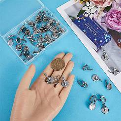 80 шт. фурнитура для сережек из нержавеющей стали 304&nbsp;STAS-SC0006-70