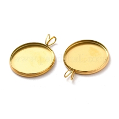 Ионное покрытие (ip) нержавеющая сталь 304 подвеска кабошон оправа&nbsp;STAS-I069-37G-18MM