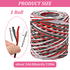 Сегментированные окрашенные шнуры из рафии для поделок своими руками&nbsp;OCOR-WH20020-27E