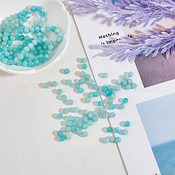 2 нити натуральных амазонитовых круглых бусин нити&nbsp;G-HY0001-22