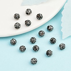 Бусины со стразами&nbsp;RB-H284-6MM-Half-1