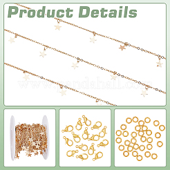 Наборы для самостоятельного изготовления цепочек из латуни и ожерелий&nbsp;DIY-ME0001-93G