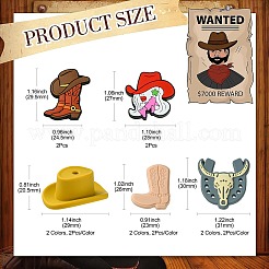 16шт 8 стиля силиконовые бусины&nbsp;SIL-CJ0001-17