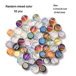 50 шт. Гальванические стеклянные бусины&nbsp;EGLA-FP0001-02