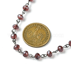 Ручной работы из стекла бисерные цепочки для ожерелья браслеты материалы&nbsp;AJEW-JB00132-02