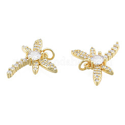 Латунные микропаве прозрачные подвески с фианитом&nbsp;ZIRC-N039-265