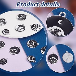 35шт 7 стиля подвески из сплава с эмалью&nbsp;ENAM-PH0002-81