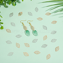 80 шт. 2 цвета латунные подвески-соединители с покрытием из стойки&nbsp;KK-UN0002-15