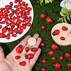 100шт 3 стиля непрозрачные кабошоны из смолы&nbsp;CRES-SC0003-24