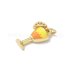 Латунь эмаль подвески&nbsp;KK-A273-11G-02