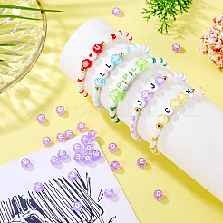 100шт 5 стиля прозрачные акриловые бусины&nbsp;TACR-TA0001-54D