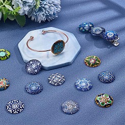 1 набор стеклянных кабошонов&nbsp;GLAA-PH0004-07