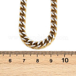 Ожерелья из цепочек из нержавеющей стали 304 толщиной 5 мм для женщин и мужчин&nbsp;NJEW-Z093-04G