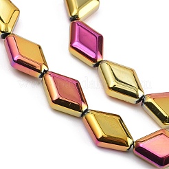 Стеклянные бусины с гальваническим покрытием &nbsp;EGLA-B010-01A-FP01