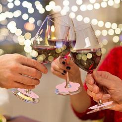 Бумажные подвески для бокалов для вина&nbsp;AJEW-WH0080-13H