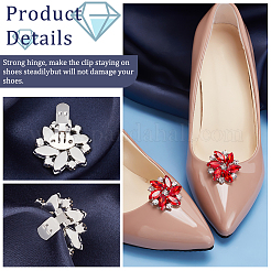 2 шт. зажимы для пряжек для обуви из платинового сплава&nbsp;ALRI-FG0001-04D